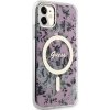 Guess GUHMN61HCFWSP iPhone 11 / Xr 6.1 różowy/pink hardcase Flower MagSafe